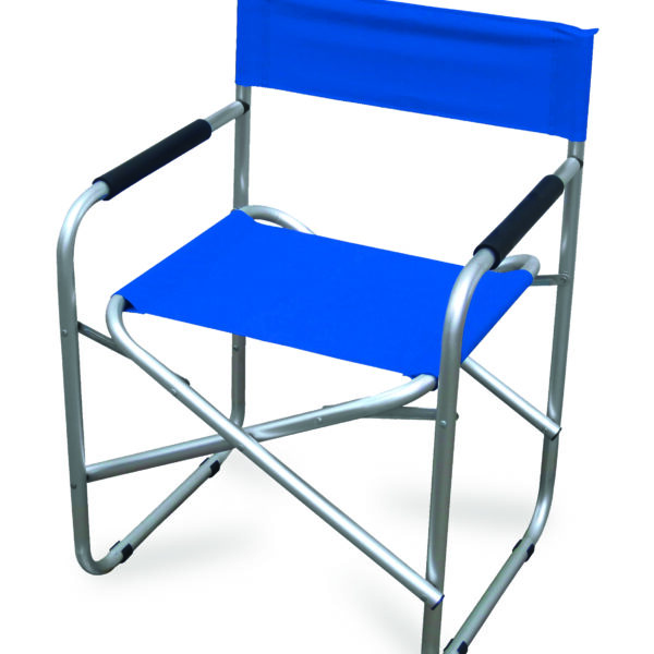 Sedia Regista                                                                          in Alluminio e PVC  600D                              Colore Blu